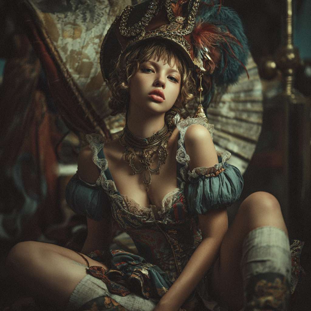 美女 --ar 1:1 --v 7 --stylize 100 --fast --no 水印