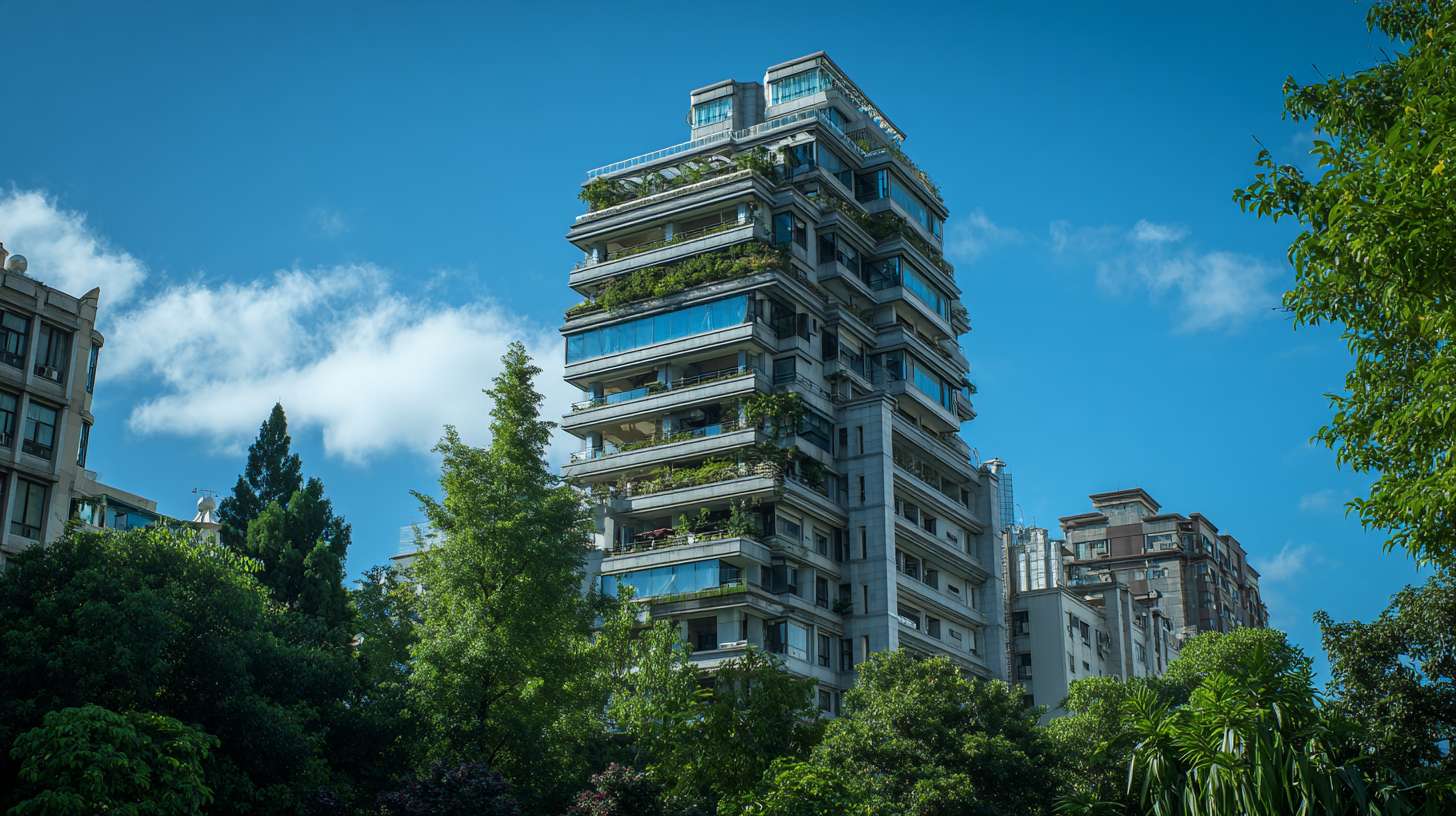 住宅楼顶远望蓝天白云去掉阳台和绿植 --ar 16:9 --v 7 --stylize 100 --fast --no 水印