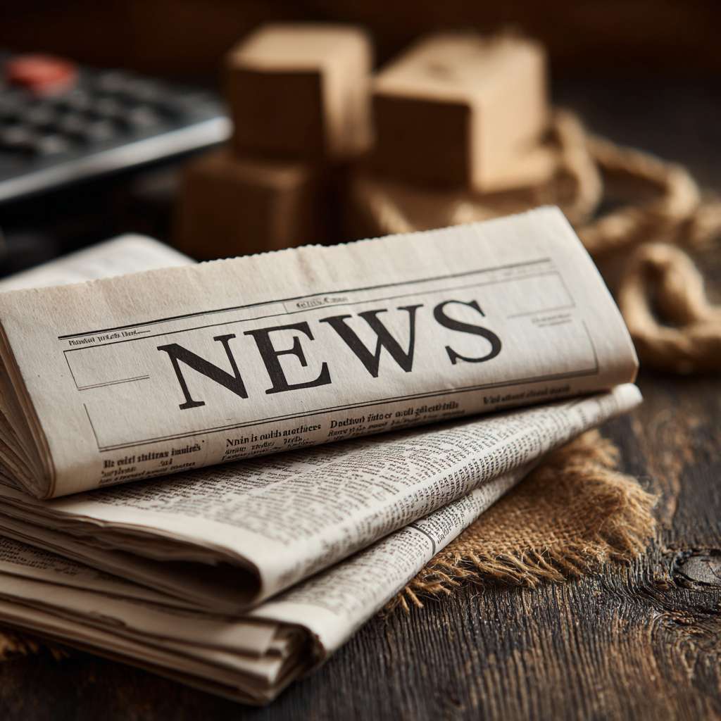 生成一幅新闻报纸的版面，新闻标题为机器人将完全取代人类劳动力 --ar 1:1 --v 7 --stylize 100 --fast --no 水印