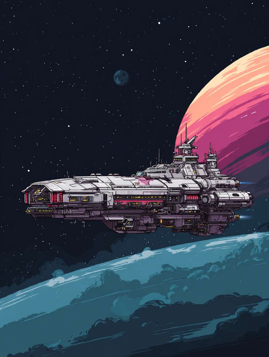 简单线条外星战舰 --ar 3:4 --v 7 --stylize 100 --fast --no 水印