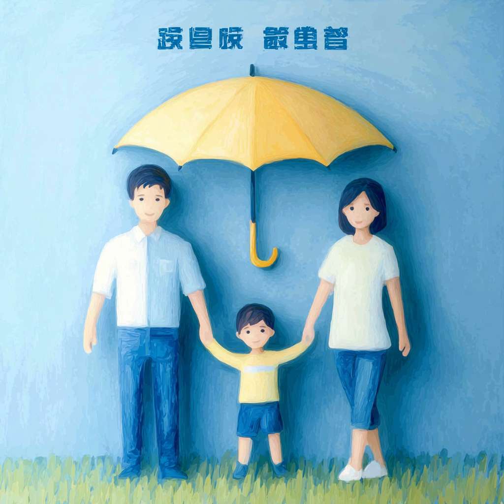 https://img-xpc-mj0.xpccdn.com/prod/upload/772a8e2d-afdd-4833-a972-307c165fb079/7fdf88f4fa081c3c05a4a27bdd3276da.jpg~tplv-5yakomv5zn-auto-v1%3A1024%3A0%3Aq75.jpg 小孩儿不用撑伞，手部自然下垂，然后父母什么都不要变，就是需要把那个伞撑高，然后把他们三个人都罩在下面，就是呈现一种被保护的状态。色彩，色调什么都不要变。 --ar 1:1 --v 7 --stylize 100 --fast --iw 1 --no 水印