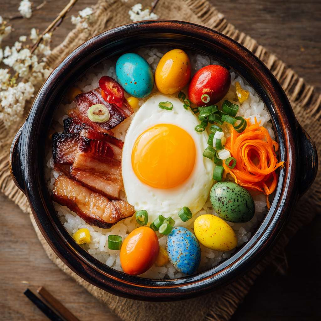 饭煲内胆俯视角，电饭煲的内胆设计为滑板场，米饭拟人化滑板，大师版设计，视觉饱和度高，美食设计，诱人，视觉创意 --ar 1:1 --v 7 --stylize 100 --fast --no 水印