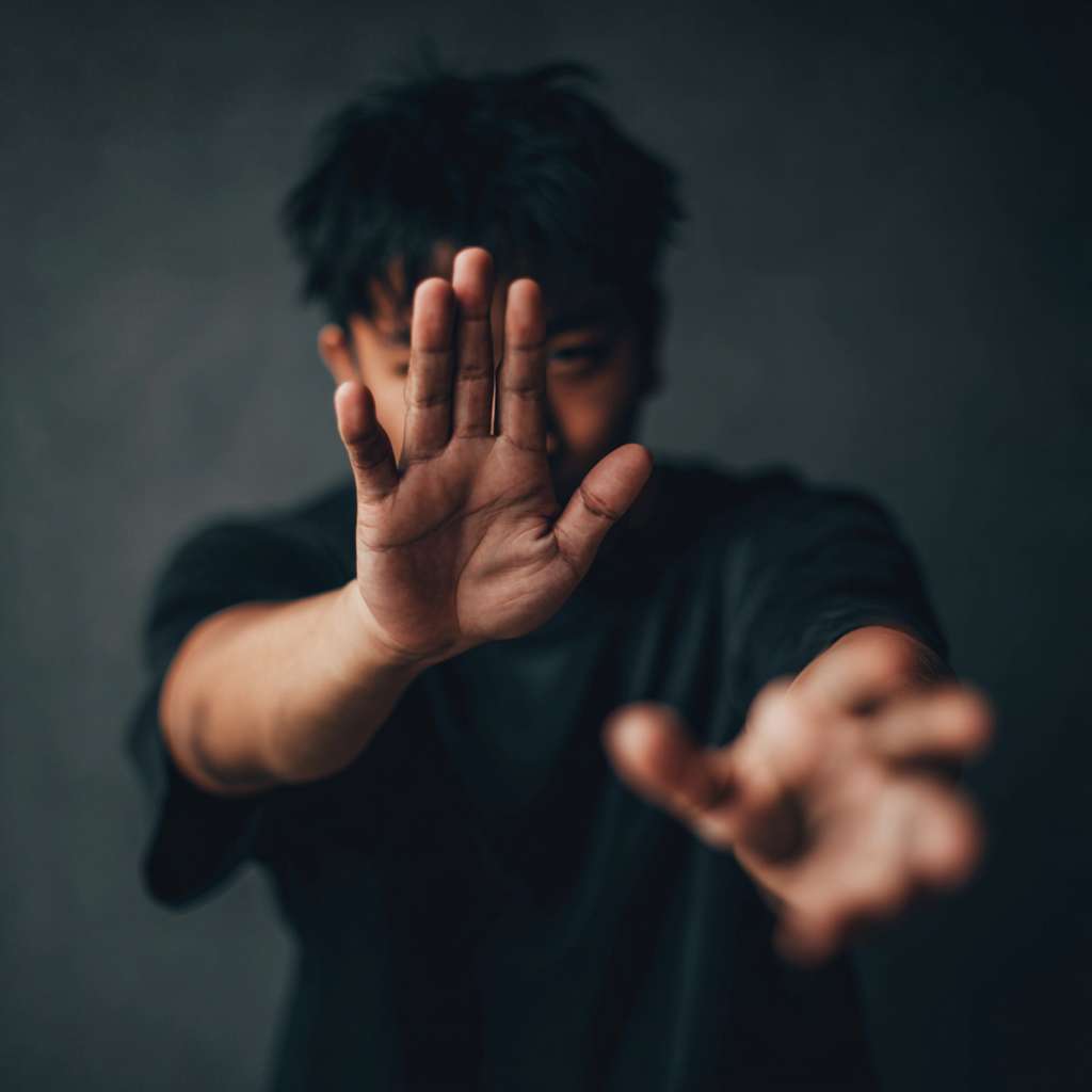 A picture of an Asian person  slapping their cubital fossa --ar 1:1 --v 7 --stylize 100 --fast