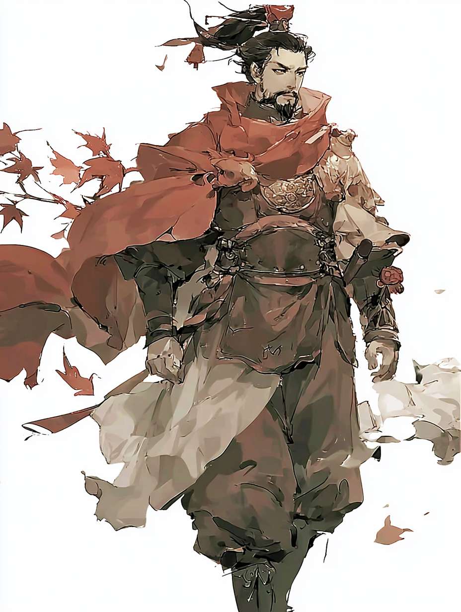 画一个 秦武王 单独一个角色  色彩饱满一些 颜色随机 --ar 3:4 --v 7 --stylize 100 --fast --sref https://img-xpc-mj0.xpccdn.com/prod/txt2img/d57c25a4-5b9d-4403-9762-bb19007e5e65/283f9c65-4dde-41d2-bcf6-2168bea8a377_0_1.png~tplv-5yakomv5zn-auto-v1%3A1024%3A0%3Aq75.jpg::5 https://img-xpc-mj0.xpccdn.com/prod/upload/f68c286b-ab9c-42f4-9ab8-b7d904dbd2a6/ee86053f8958c67667af00e65d12ef51.png~tplv-5yakomv5zn-auto-v1%3A1024%3A0%3Aq75.jpg::6 --sw 550 --no 水印,水印