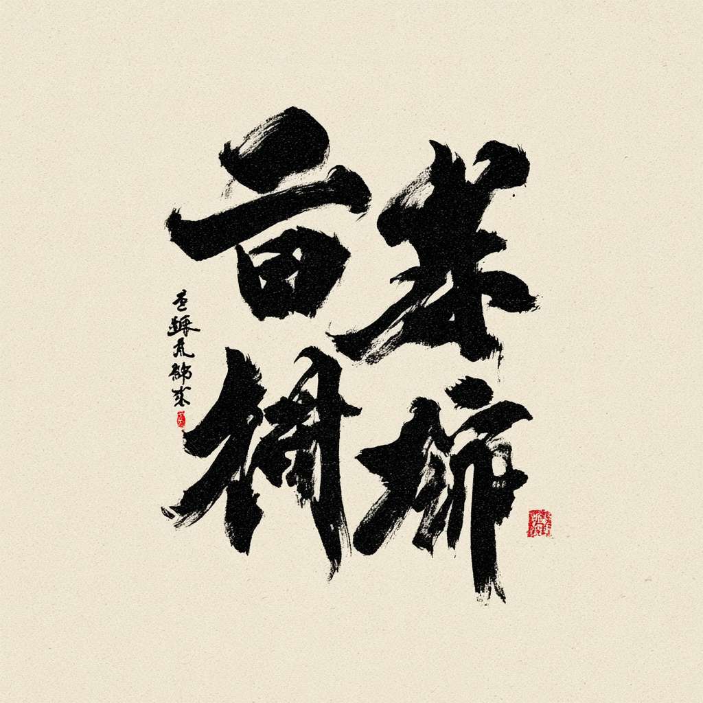 艺术字体设计，中文“香炉山国家森林公园”，要求毛笔手写风格，大气磅礴视觉震撼，笔画水墨笔刷效果，笔画巧妙延长设计变形，纯黑背景。 --ar 1:1 --v 7 --stylize 100 --fast --no 水印
