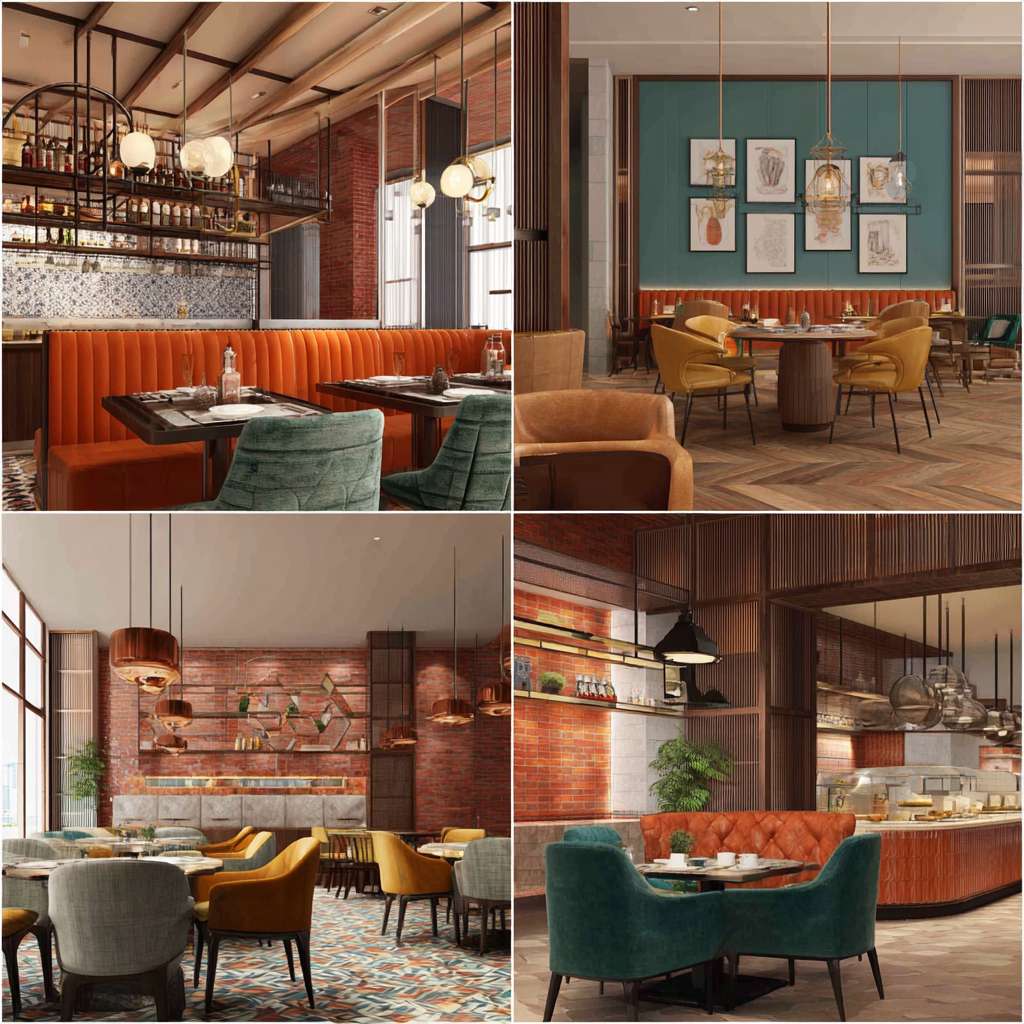 帮我做五张真实酒店餐厅早餐宣传实拍照片 --ar 1:1 --v 7 --stylize 100 --fast --no 水印