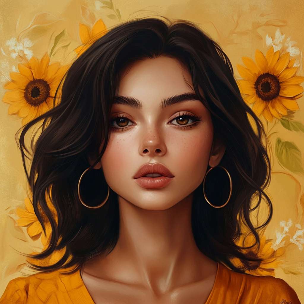 给我一些女性头像 --ar 1:1 --v 6.1 --stylize 100 --fast