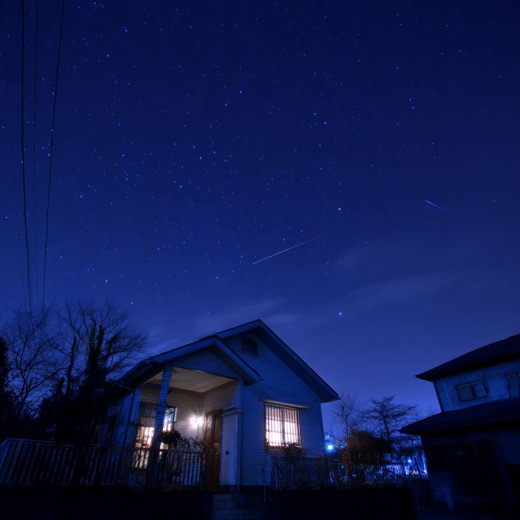 仰望星空 --ar 1:1 --v 7 --stylize 100 --fast --no 水印