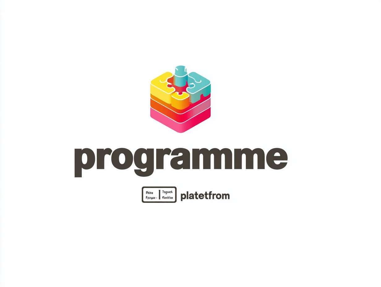 “Programme→Platform” 生成一个立体logo字素材 --ar 4:3 --v 7 --stylize 100 --fast --no 水印