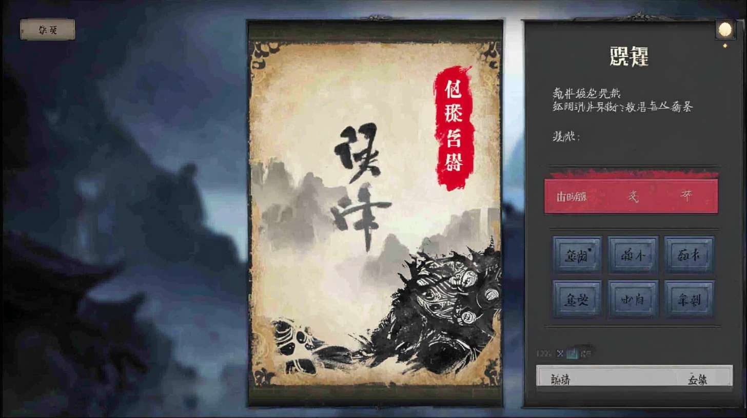 以这个图片风格为前提 做一个游戏登录界面 国风 平面 颜色亮一点 --ar 16:9 --v 7 --stylize 100 --fast --sref https://img-xpc-mj0.xpccdn.com/prod/upload/c61d6e5f-dc88-4836-a04c-fb055cc8294c/4ebb0833-30a5-4f7b-b3f6-1004e6c4abe7.png~tplv-5yakomv5zn-auto-v1%3A1024%3A0%3Aq75.jpg::5 https://img-xpc-mj0.xpccdn.com/prod/upload/d9d2d902-7b48-40c7-9a71-54d89ba20a54/6559c0fb-5aa7-40a7-8be5-28a8e10608af.png~tplv-5yakomv5zn-auto-v1%3A1024%3A0%3Aq75.jpg::1.1 --sw 305 --no 水印