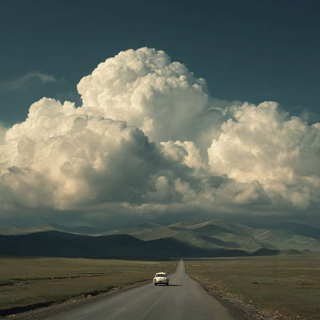 远景	航拍		车在乡间小路行驶 --ar 1:1 --v 7 --stylize 100 --fast --no 水印