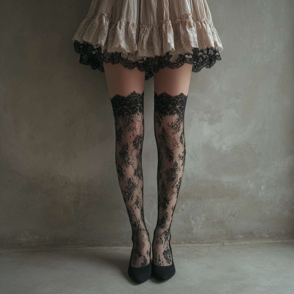 丝袜 --ar 1:1 --v 7 --stylize 100 --fast --no 水印