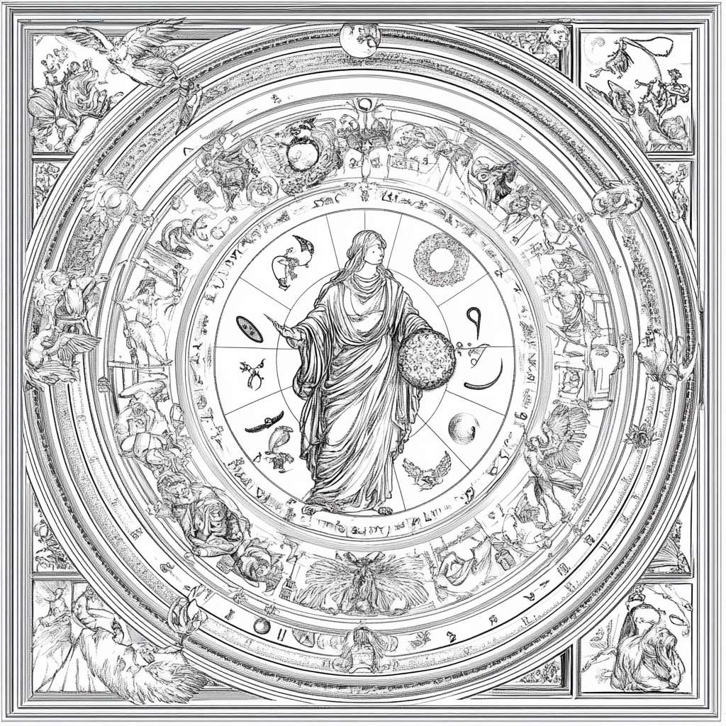 线稿图，2025年整年日历，每一天都有的，生肖。 --ar 1:1 --v 6.1 --stylize 100 --fast