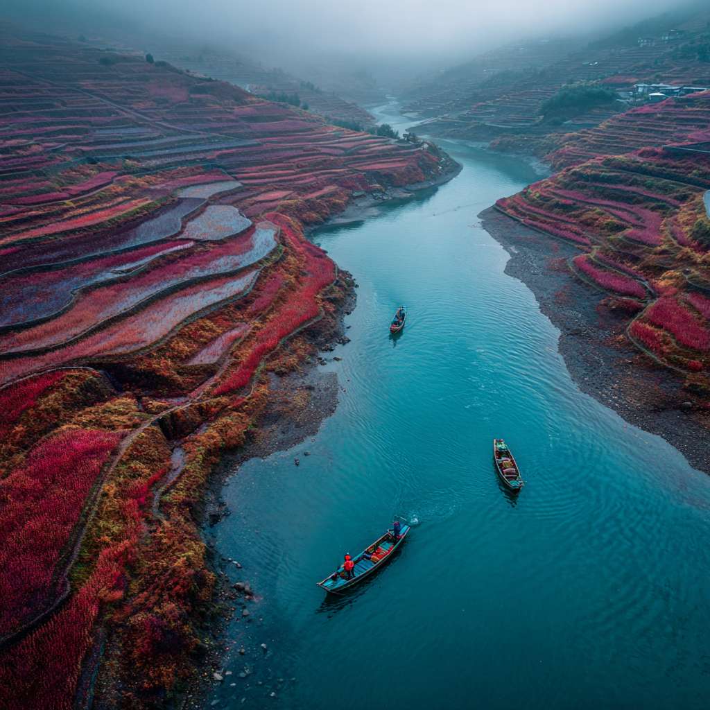 西昌地标邛海17度航拍照片 --ar 1:1 --v 7 --stylize 100 --fast --no 水印