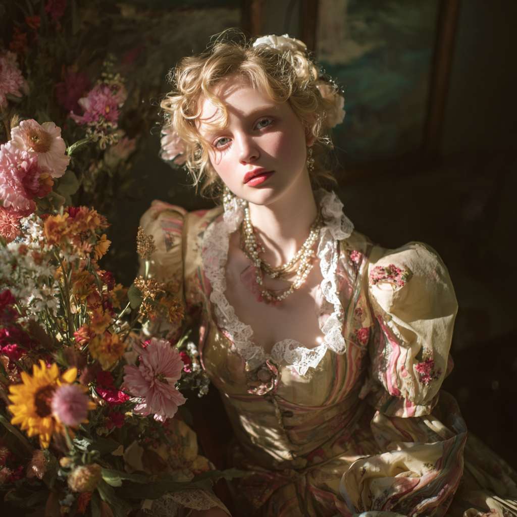 美女 --ar 1:1 --v 7 --stylize 100 --fast --no 水印