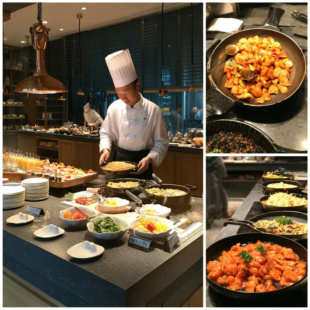 酒店餐厅真实早餐宣传图片 --ar 1:1 --v 7 --stylize 100 --fast --no 水印