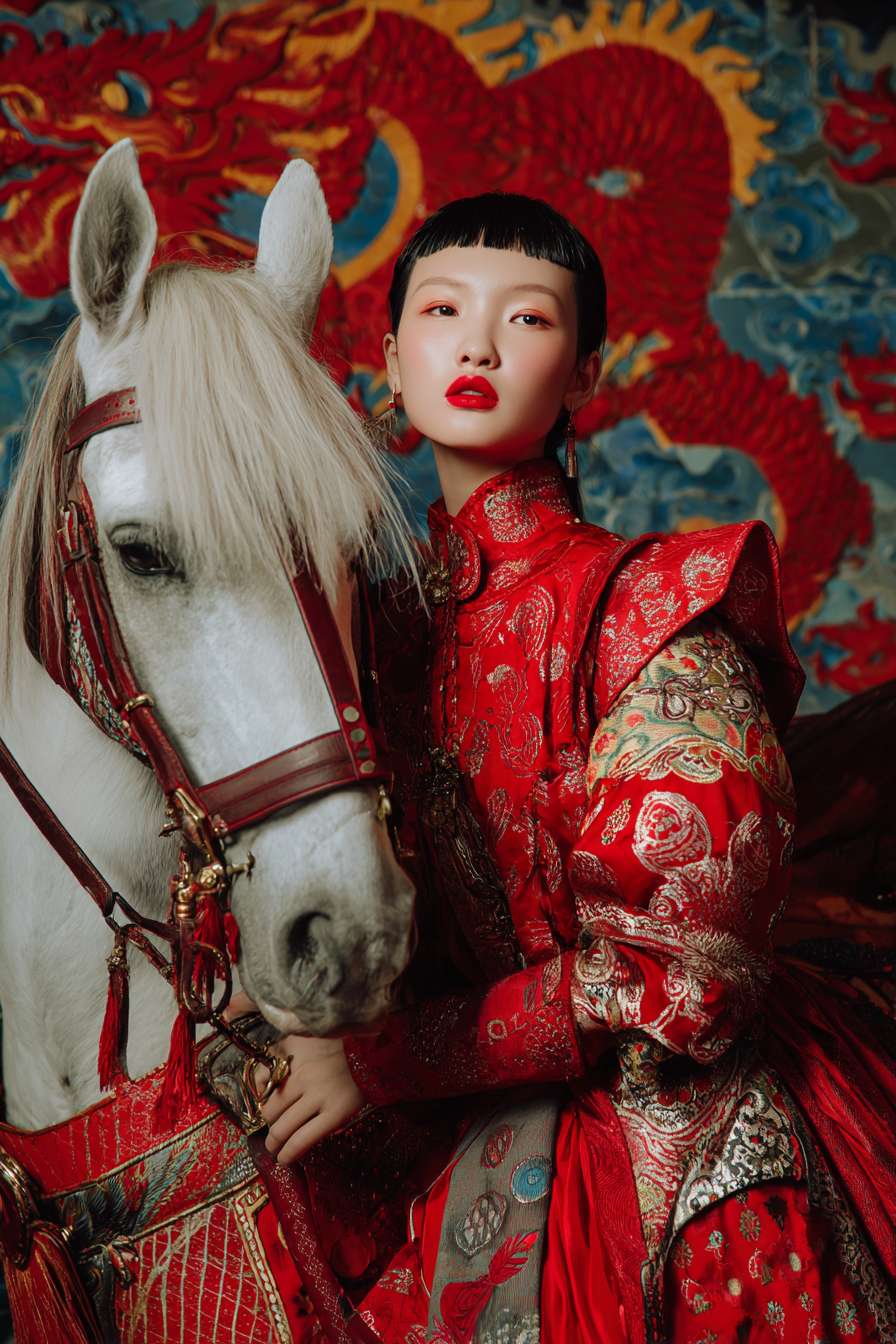 龙换成马元素 --ar 2:3 --v 7 --stylize 100 --fast --no 水印