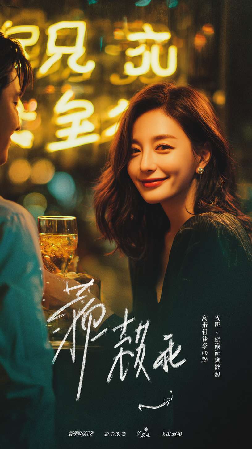 格焦点 + 社交剪影 
背景： 深邃有质感的背景（如深蓝丝绒、暗纹金属、暖调灯光虚化）。 
前景左侧 (显眼位置)：一个巨大的、设计感十足的价格标签图标。 超大、加粗、醒目的字体霓虹灯效果写着酒水价格:百威哈啤雪花新锐动力138元/人和蓝妹漓泉嘉士伯喜力168元/人 小字文案：酒水自由，畅饮无压力 
前景右侧/上方使用风格化的人物剪影或优雅侧影，展现2-3组不同的人在轻松交谈、碰杯、微笑的场景。剪影带有氛围暖黄光晕。
在这些社交剪影之间或上方，加入小心心、对话气泡图标 (气泡里可以是省略号或简短的友好词汇如“Cheers！”、“你好”)。 
核心文案：主标题 (醒目)：低成本，高邂逅！[鸿乐酒吧] 盛大开业！用一杯酒的代价，开启一场浪漫奇遇。 
开业信息：7月10日
营业时间：20:00 - 5:00
地址：东莞市中堂镇北王路中堂段9号1栋102室
并点缀着微小的星光、光斑。不要有错别字。 --ar 9:16 --v 7 --stylize 100 --fast --no 水印