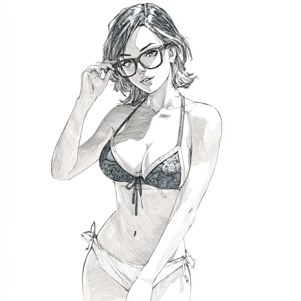 泳装美女 --ar 1:1 --v 7 --stylize 100 --fast --no 水印