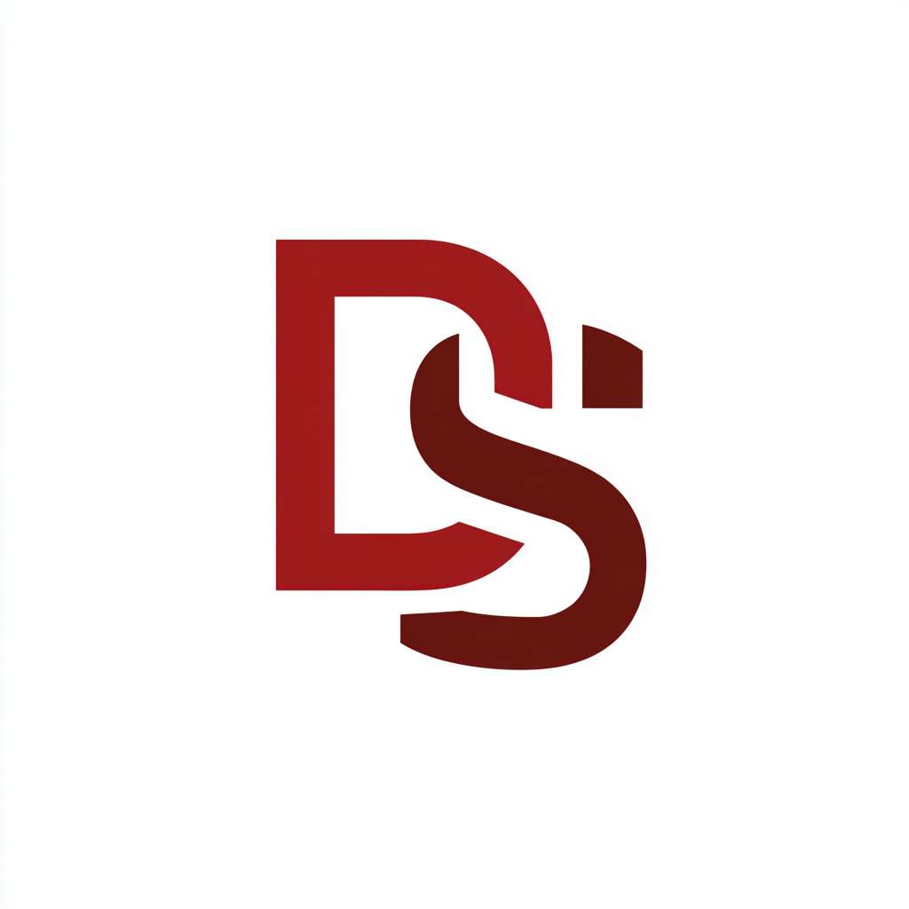 由字母D和S组成的想菱形或者方形一样的logo，D和S可以是左右组合也可以穿插组合，是装修公司的logo --ar 1:1 --v 7 --stylize 100 --fast --no 水印