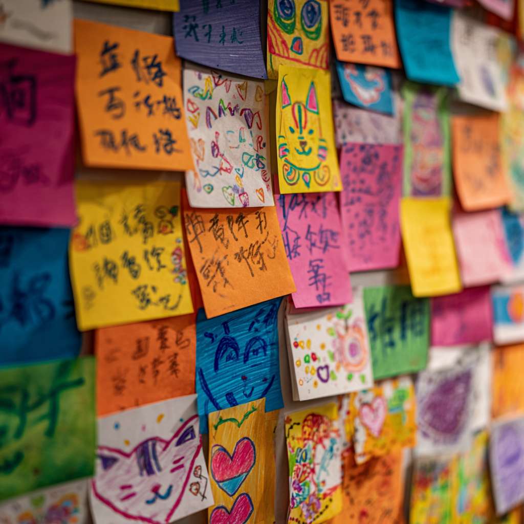 “质量安全”全国少年儿童绘画活动征集通知，活动主题：质绘同年  点亮未来    的一副A3手绘稿 --ar 1:1 --v 7 --stylize 100 --fast --no 水印