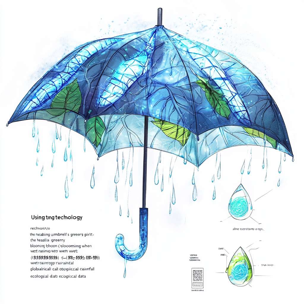 IP形象基础设定
名称:Eco-Brella(生态伞灵)
核心定位:
"用科技复绿地球的治愈系伞精灵"
——每一滴雨水,都是它唤醒的生机
三大核心卖点视觉化
科技感
伞面:半透明叶脉纹理,内部嵌有发光「水循环电路」(蓝色光丝模拟雨水流动)。
伞尖:可伸缩的太阳能晶石(手绘时用几何切割表现)。
手绘技巧:用金属色马克笔勾边,伞骨画成悬浮的磁吸模块。
环保属性
伞柄:发芽的再生木材造型,末端有迷你生态舱(绘入苔藓/小蘑菇)。
伞裙:下垂的回收纤维须须,雨天会吸水膨胀变成绿色(类似「遇水开花」效果)。
手绘技巧:用湿画法渲染伞柄木纹,水彩点染伞裙的生态变化。
原创设计
角色化:伞顶蹲坐一只「雨水猫」形态的守护灵(耳朵=伞扣,尾巴=伞柄)。
彩蛋:伞内侧绘有隐形图案,遇水显现濒危动物轮廓(手绘时用UV墨水效果表现)。
手绘-friendly设计细节
线条:外轮廓用流畅的有机曲线(参考蕨类植物),内部科技元件用硬朗的直线对比。
配色:
主色:电子蓝(科技)+ 芽孢绿(环保)
点缀色:荧光橙(安全警示色,增加记忆点)
表情:伞灵猫的瞳孔设计成水滴形,可随角度变化显示「(◕‿◕)→(◔_◔)」等表情。
应用场景延伸
表情包:伞灵猫用伞面挡酸雨/给沙漠植物浇水。
潮玩设计:伞柄可拆卸成小花盆,伞面折叠后变成收纳袋。
科普联动:伞内二维码链接到「全球降雨生态数据」。 --ar 1:1 --v 6.1 --stylize 100 --fast