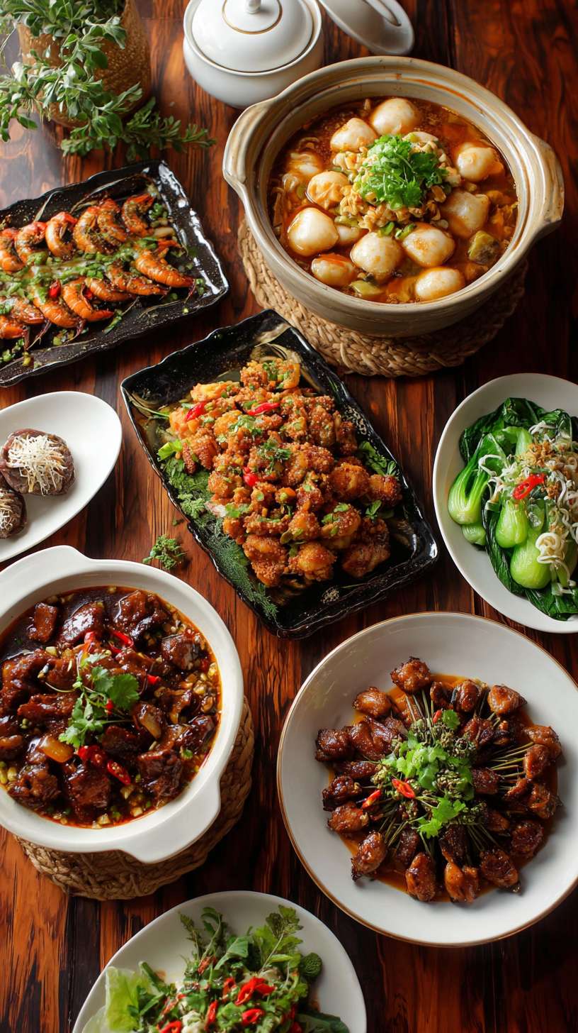 生成一张餐饮年夜饭海报，有创意，温馨，佳作 --ar 9:16 --v 7 --stylize 100 --fast --no 水印