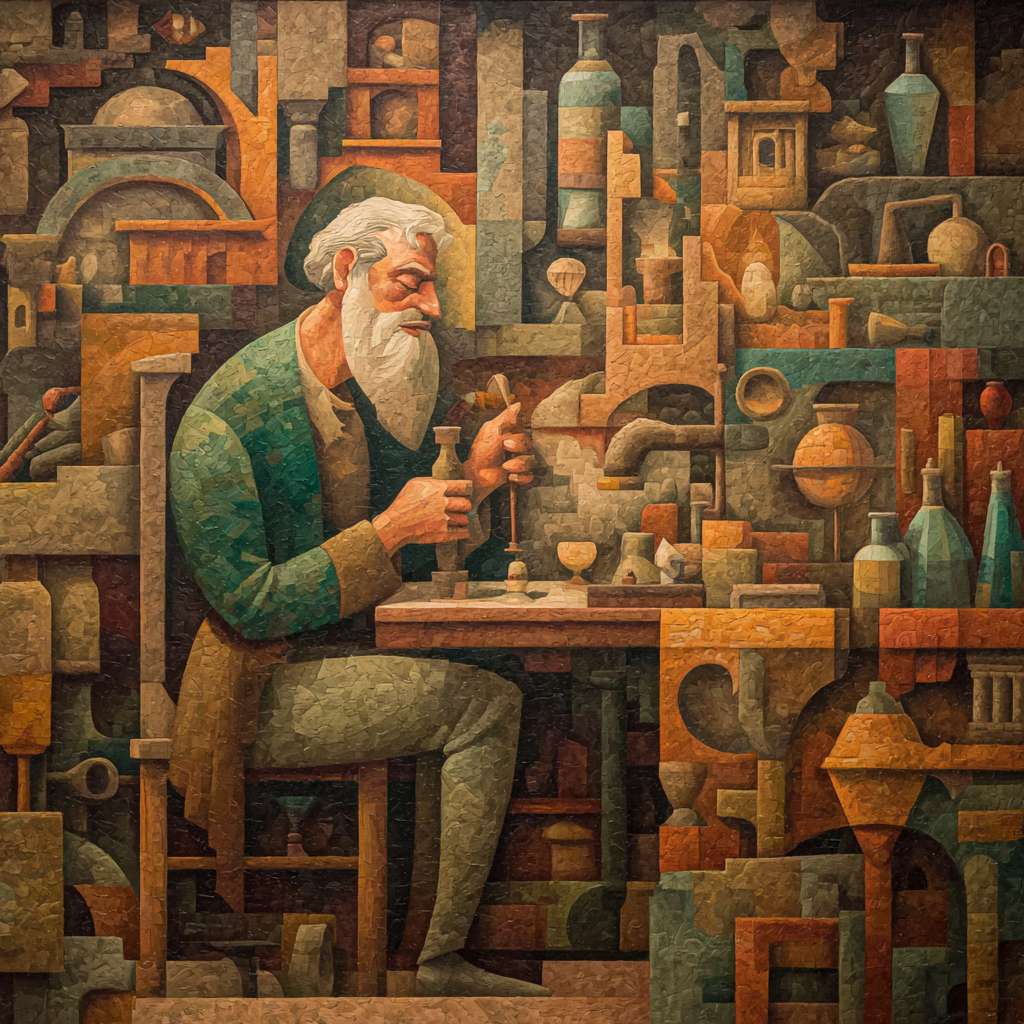 工匠精神 --ar 1:1 --v 7 --stylize 100 --fast --no 水印