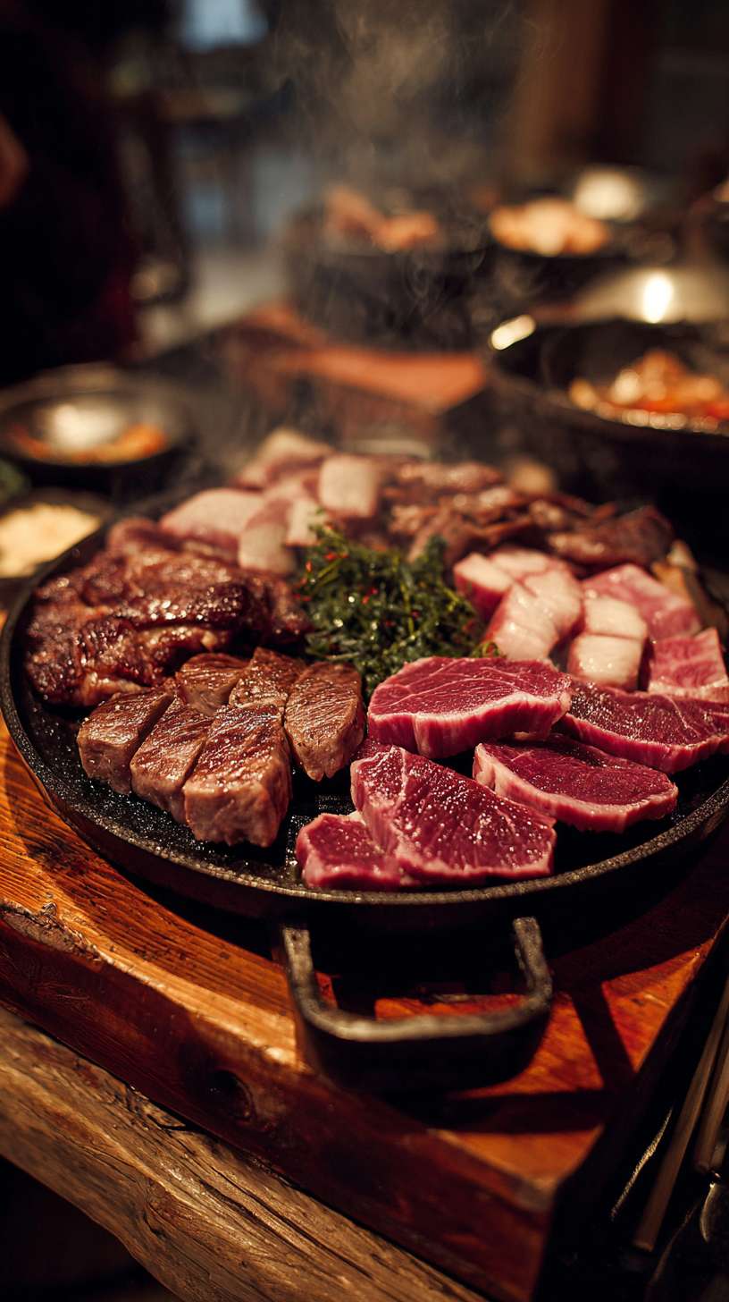 兰州烤肉 --ar 9:16 --v 7 --stylize 100 --fast --no 水印