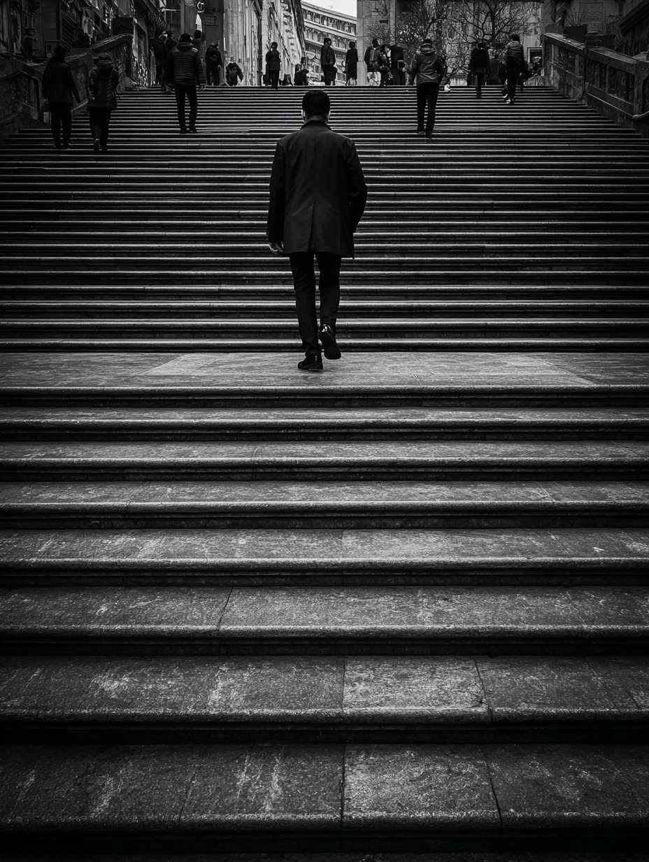 帮我生成匹配以下文案的图片：你是不是越努力，越逃不过痛苦？ --ar 3:4 --v 7 --stylize 100 --fast --no 水印