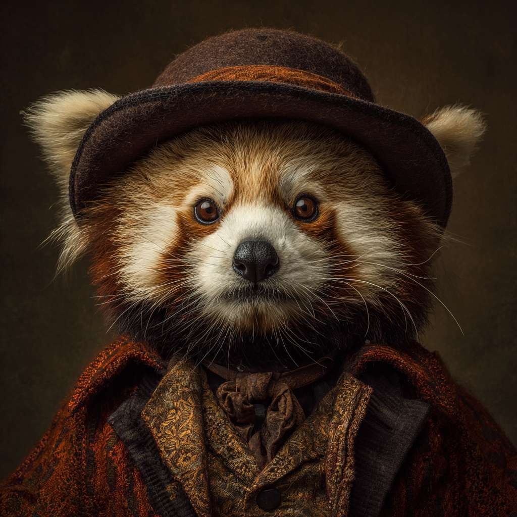 一只熊猫 --ar 1:1 --v 7 --stylize 100 --fast --no 水印