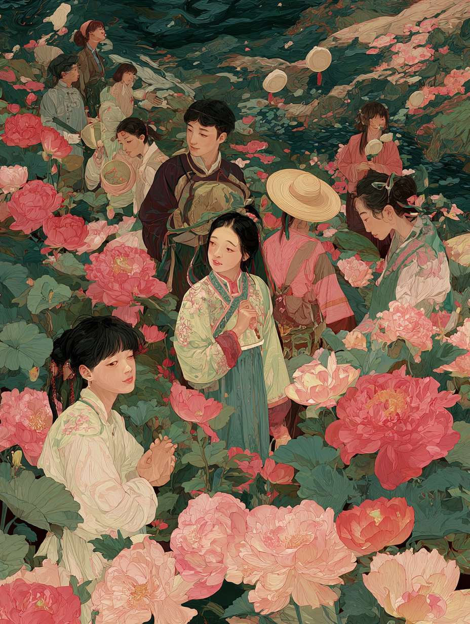 团圆中秋 --ar 3:4 --v 7 --stylize 100 --fast --no 水印