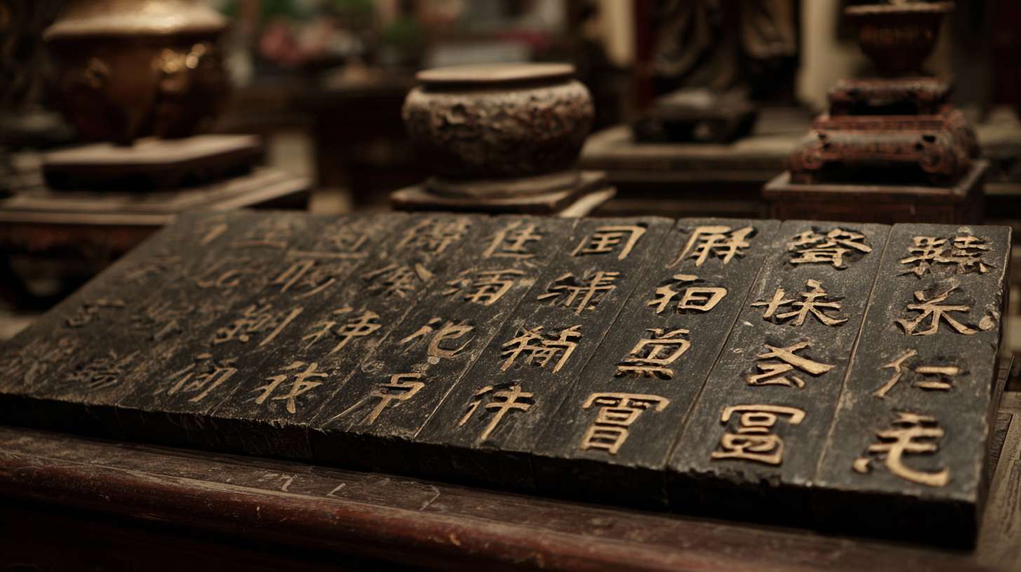 天下有道，丘不与易也。立体字盘，三维立体效果，古代字体 --ar 16:9 --v 7 --stylize 100 --fast --no 水印