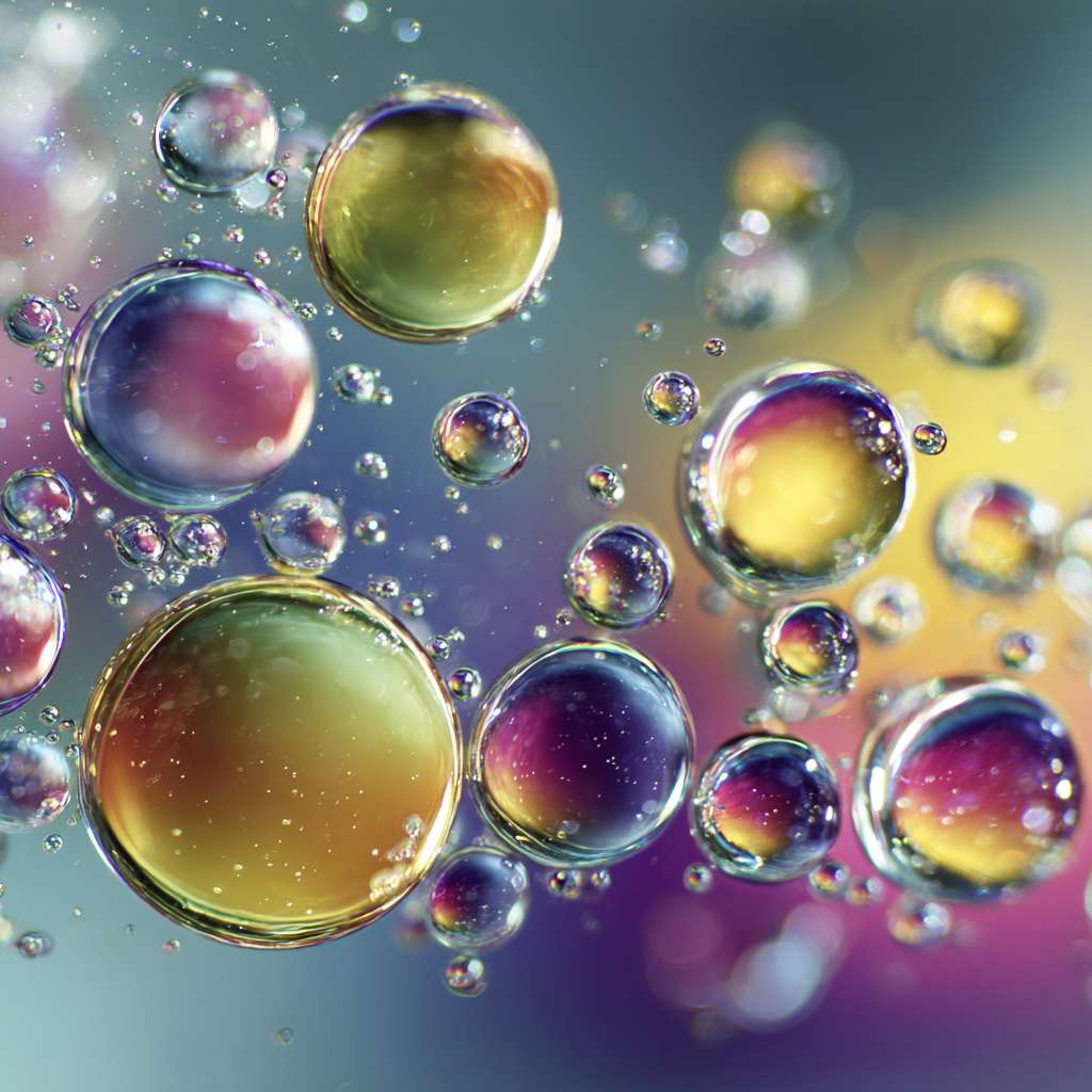 激光照射透明水溶液胶体的照片，用于科研研究展示，再美化一下，反映其透光性差 --ar 1:1 --v 7 --stylize 100 --fast --no 水印