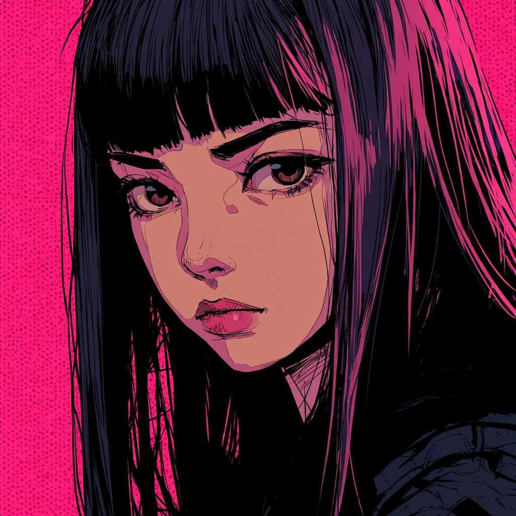 撸铁的女生头像，漫画风格 --ar 1:1 --v 7 --stylize 100 --fast --no 水印