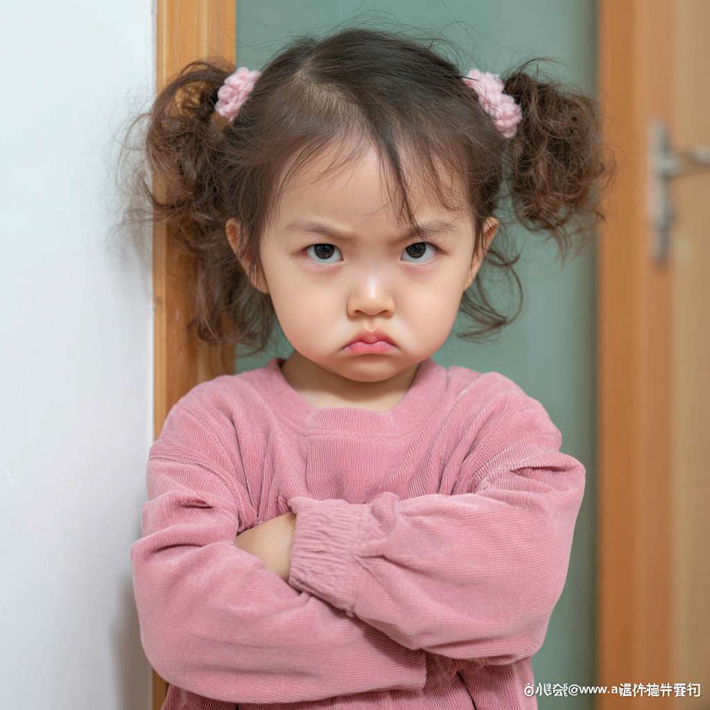 孩子突然变“刺头”？其实是进入“心理断乳期”！
最近发现我家宝贝开始反驳我、锁门，甚至对同伴的评价特别敏感，真是让我心累！每次跟他聊起来，感觉就像在和“刺头”对峙，心里不禁在想：“这孩子怎么突然叛逆了？”😩   需要一张小红书笔记封面图，孩子摔门瞬间，父母惊讶在门外 --ar 1:1 --v 7 --stylize 100 --fast --no 水印