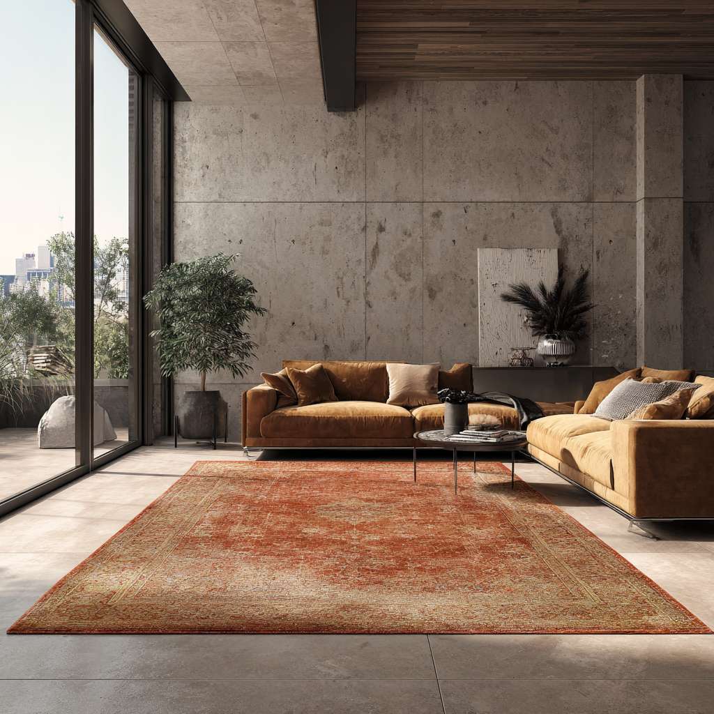 要一张场景图，图片上只有地板沙发宠物要长的 --ar 1:1 --v 7 --stylize 100 --fast --no 水印