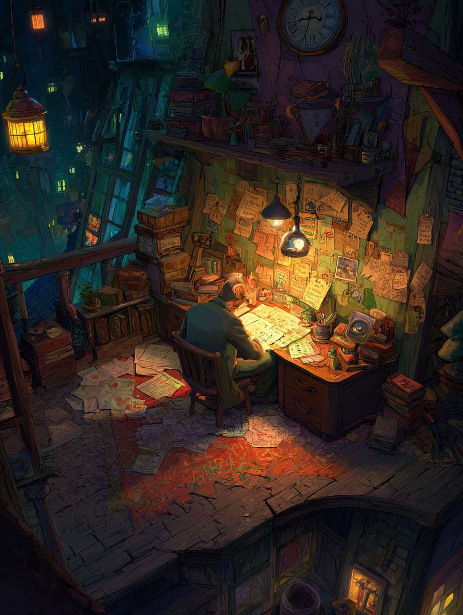 帮我生成几张关于“深夜辗转 职场迷茫的图片” --ar 3:4 --v 7 --stylize 100 --fast --no 水印