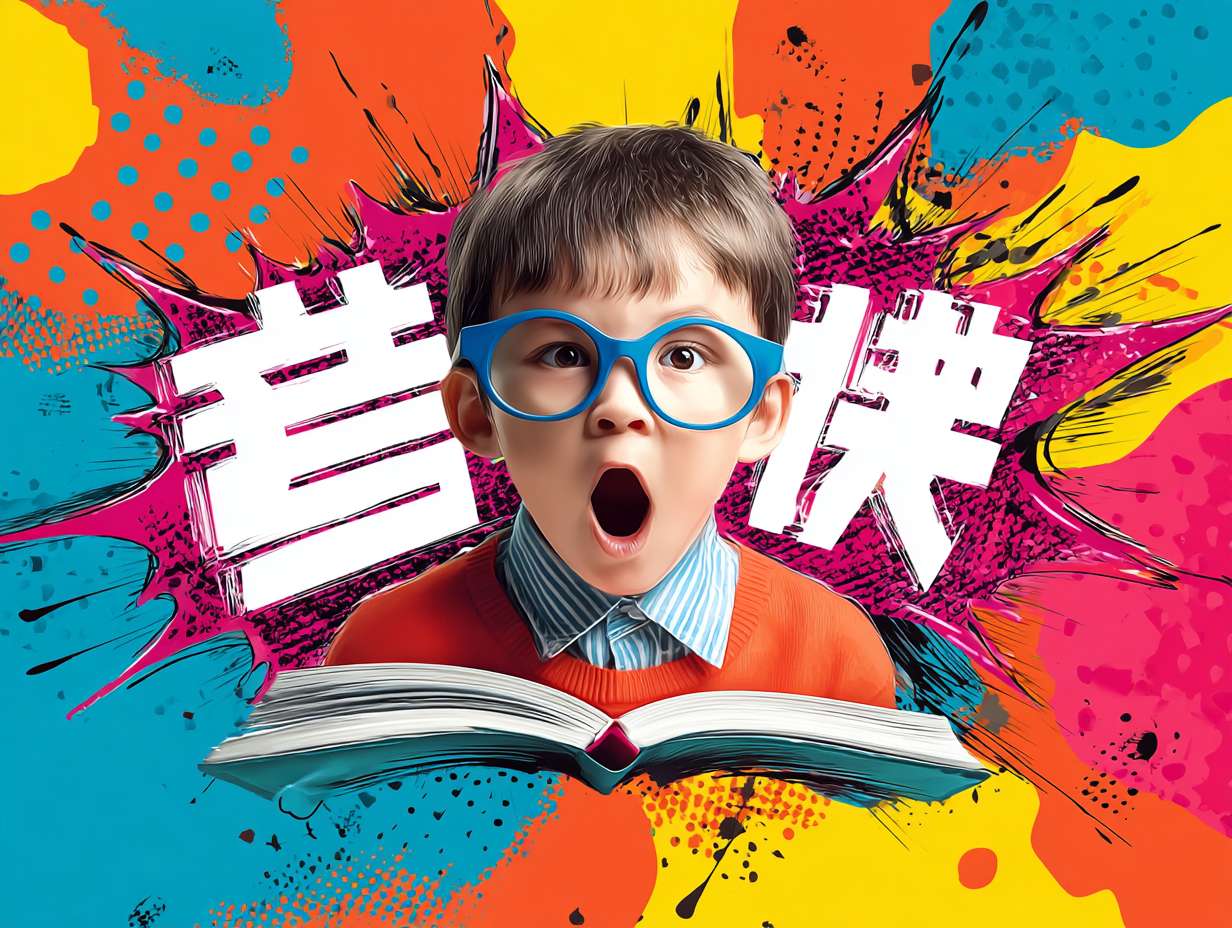做一个拼尽全力学本事的图片，要求拼尽全力学本事这几个字必须清晰 --ar 4:3 --v 7 --stylize 100 --fast --no 水印