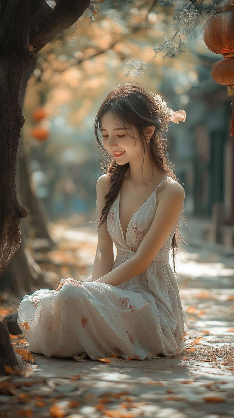 Beauty, girl, cute, fine skin, smile, full-body, thin, sexy, outdoor, high resolution, professional photograph --ar 9:16 --v 6.1 --stylize 100 --fast
