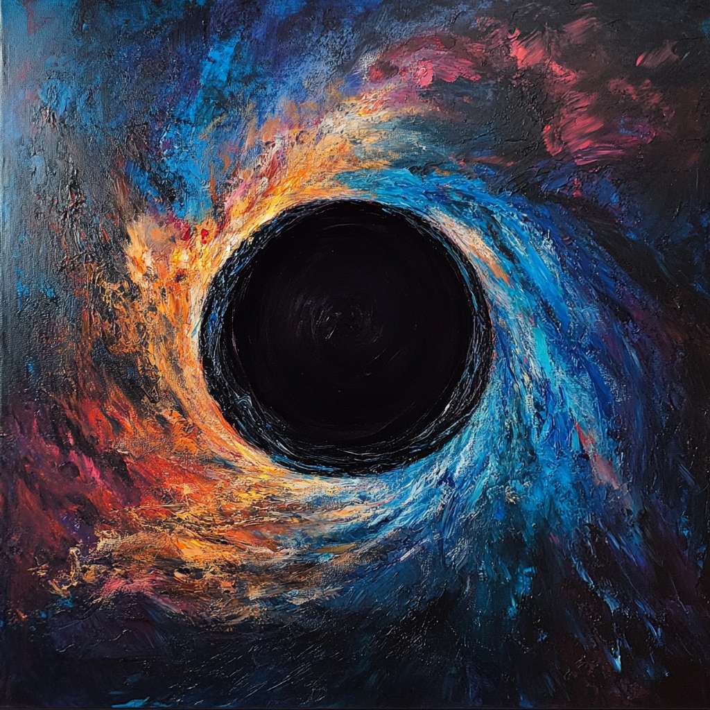 宇宙，黑洞 --ar 1:1 --v 6.1 --stylize 100 --fast