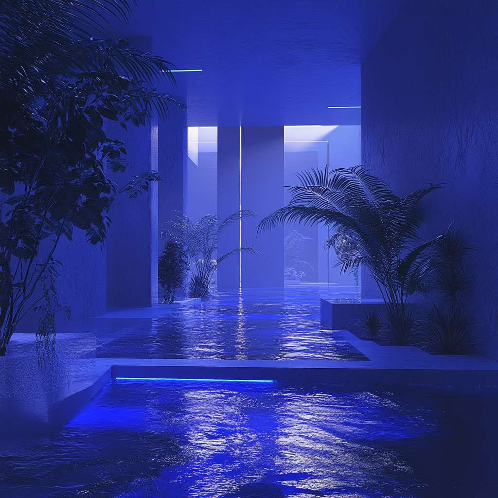 surrealism，beautiful lighting，Horizontal composition，Octane render OC ，blue，contrast --ar 1:1 --v 6.1 --stylize 100 --fast