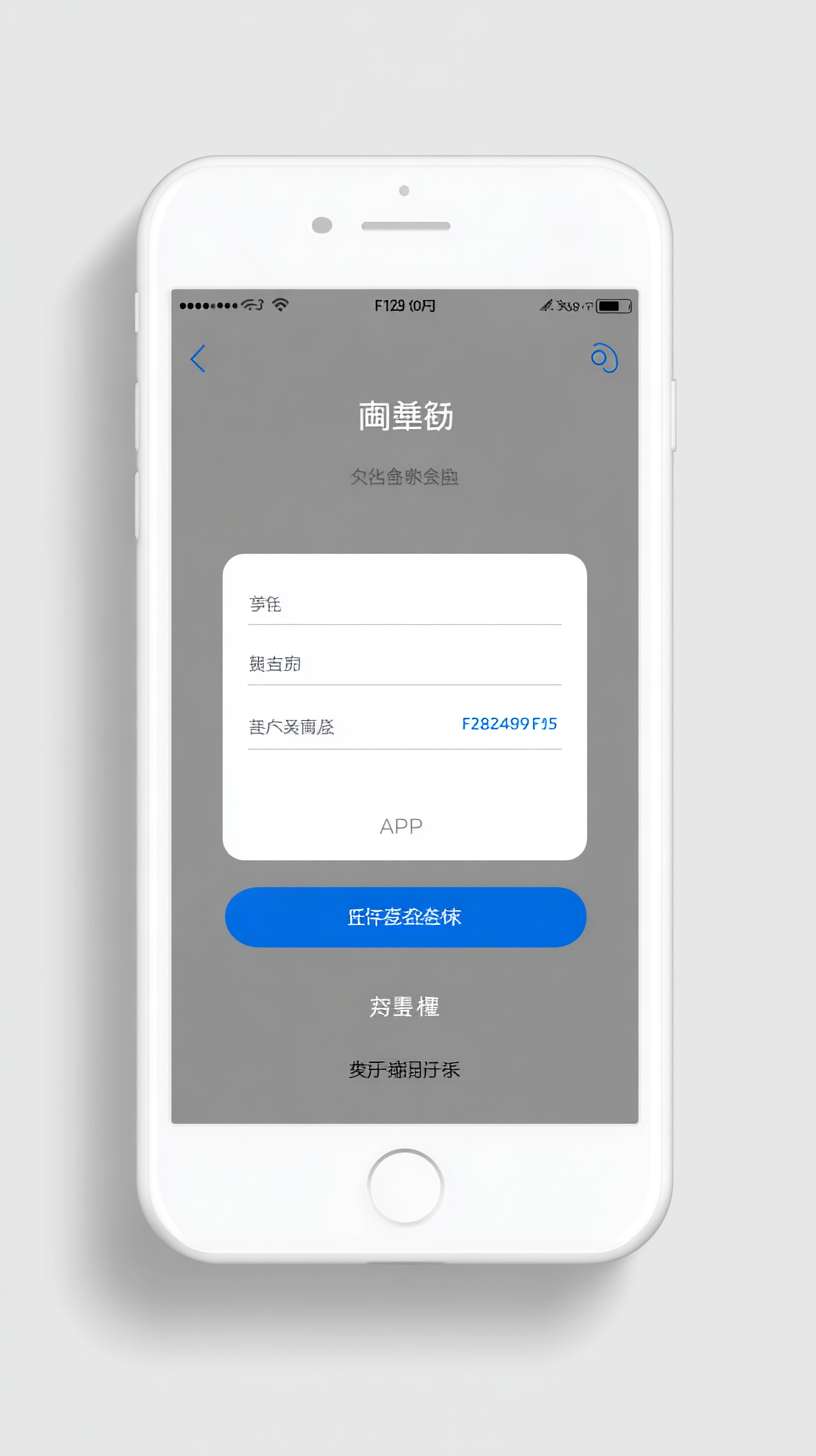 手机 APP 登录界面，极简扁平风格，浅灰色背景（#F5F5F5），居中带圆角的白色卡片，手机号输入框（左侧电话图标，灰色提示文字），验证码输入框（左侧短信图标，右侧 “获取验证码” 蓝色文字按钮），大型蓝色（#2196F3）登录按钮（白色加粗文字），底部文字 “没有账号？”（灰色）+“立即注册”（蓝色，无下划线），顶部圆形 APP 图标 +“即时聊” 标题（黑色加粗文字），界面干净，无多余元素 --ar 9:16 --v 7 --stylize 100 --fast --no 水印