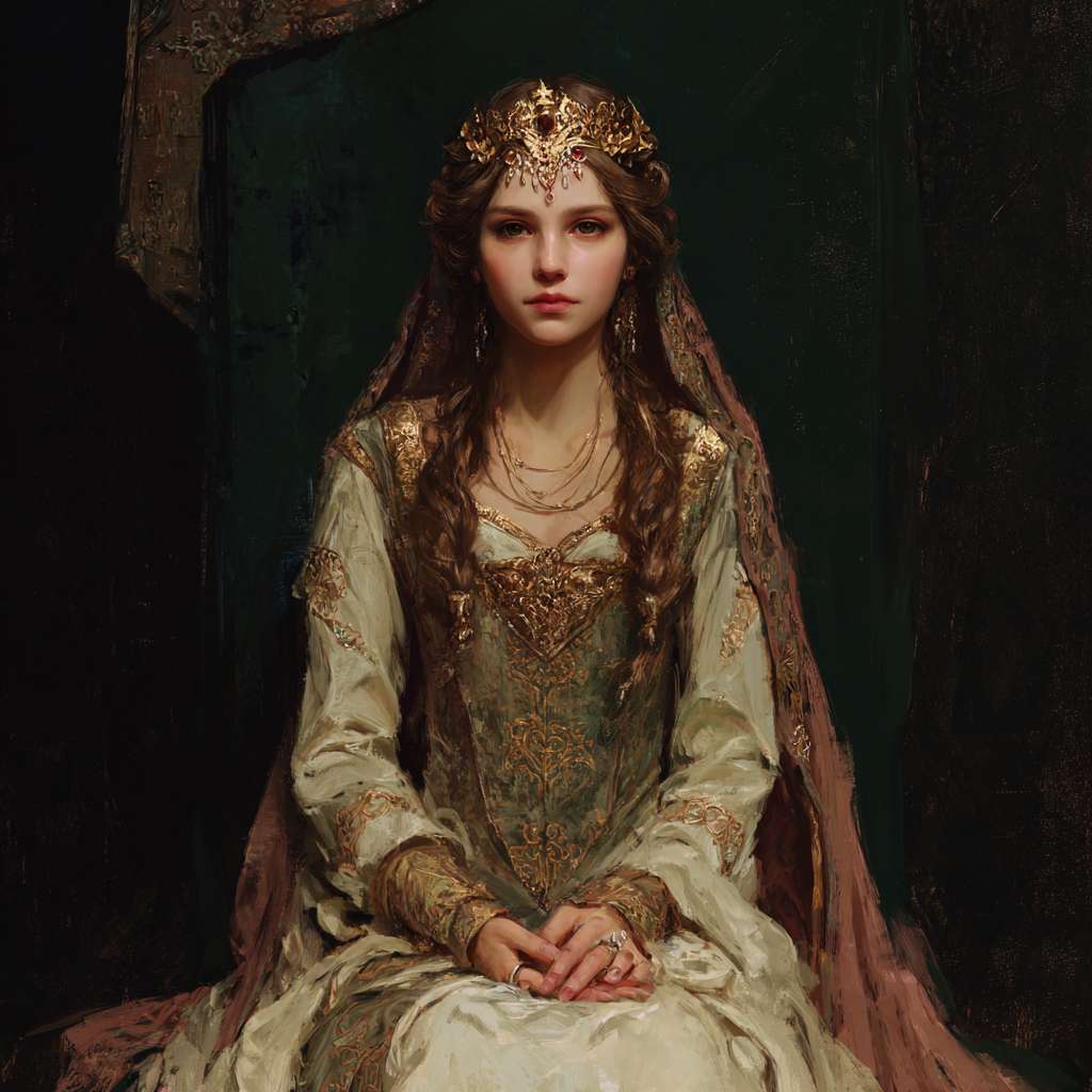 宫女皇宫异能 --ar 1:1 --v 7 --stylize 100 --fast --no 水印