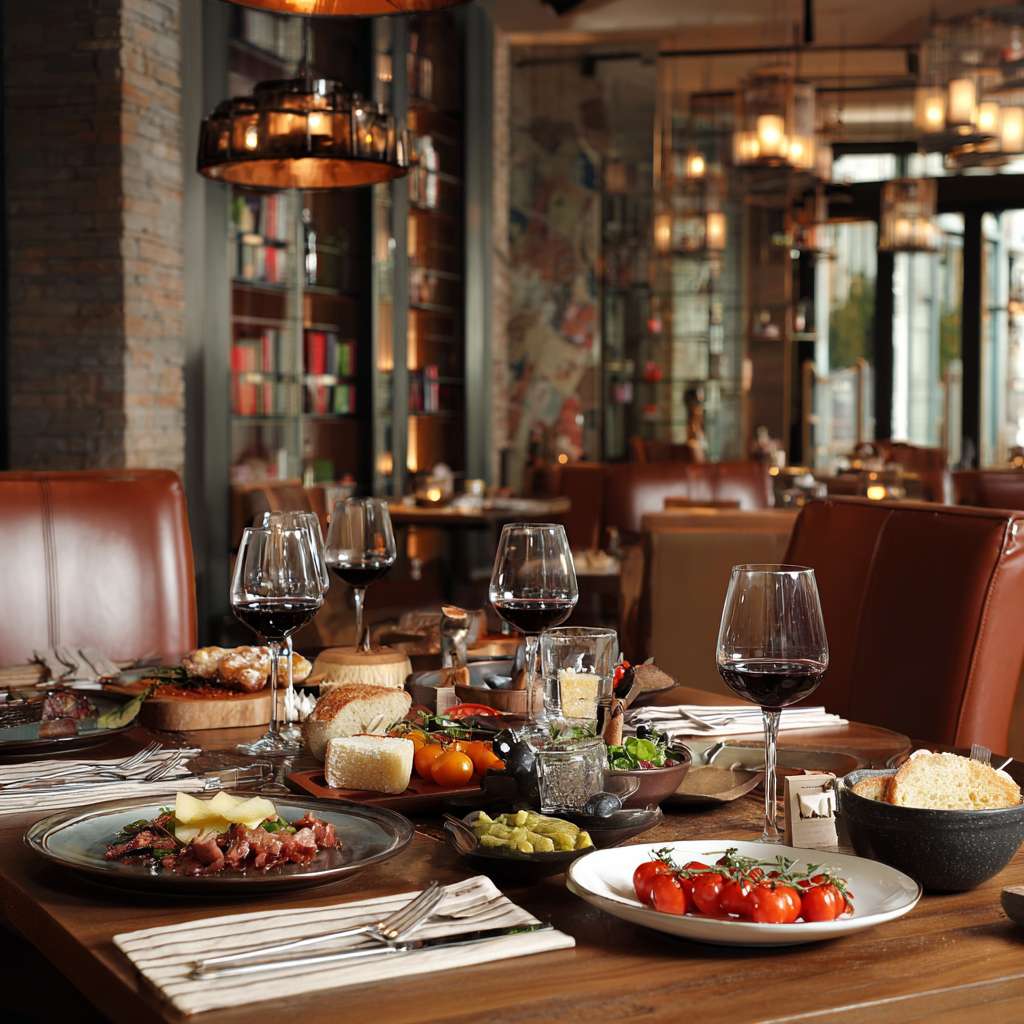 华住会酒店餐厅真实早餐宣传图片大量 --ar 1:1 --v 7 --stylize 100 --fast --no 水印