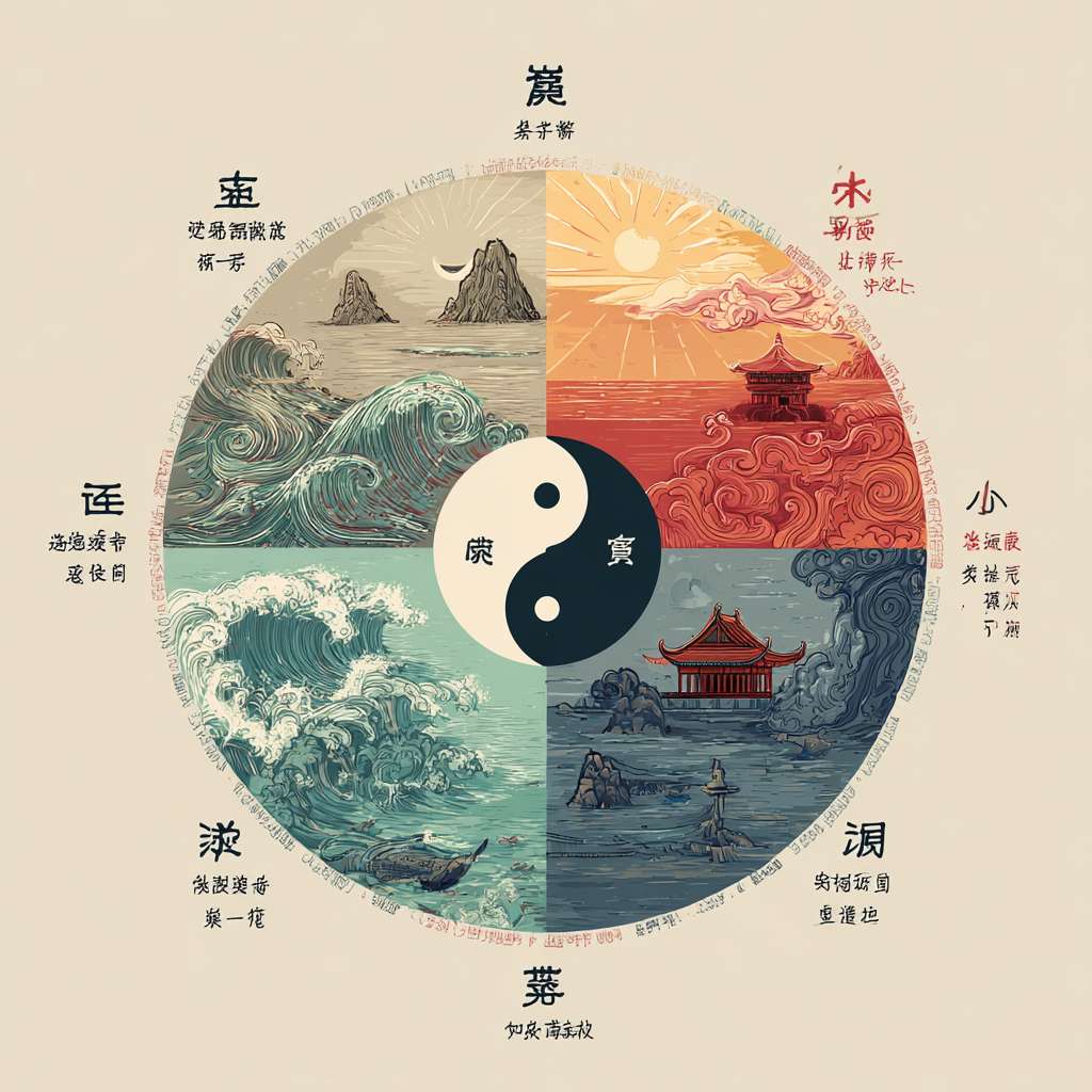 “道”指宇宙的本源、自然规律或大道，是一切事物的根本法则。“法”指遵循、效法或顺应。“自然”指事物本来的状态和运行规律。所以，“道法自然”可以理解为：大道遵循自然，或者人应顺应自然的规律而行，简笔画 --ar 1:1 --v 7 --stylize 100 --fast --no 水印