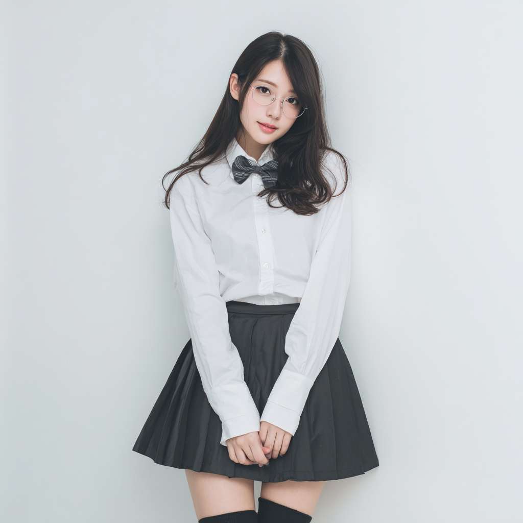 家庭教师温柔知性工服 写实风 --ar 1:1 --v 7 --stylize 100 --fast --no 水印