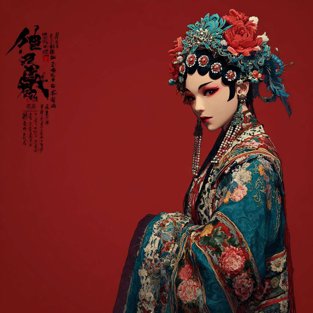貂蝉图片 --ar 1:1 --v 7 --stylize 100 --fast --no 水印