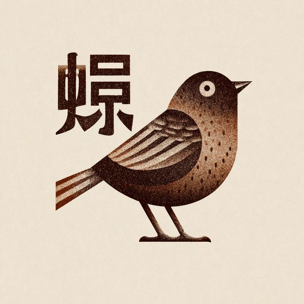生成一个雕刻品牌logo，品牌的名字叫:青雀衔刻.图片的内容是一只鸟衔着刻刀，极简，白底,图片中体现出青雀衔刻四个字; --ar 1:1 --v 7 --stylize 100 --fast --no 水印