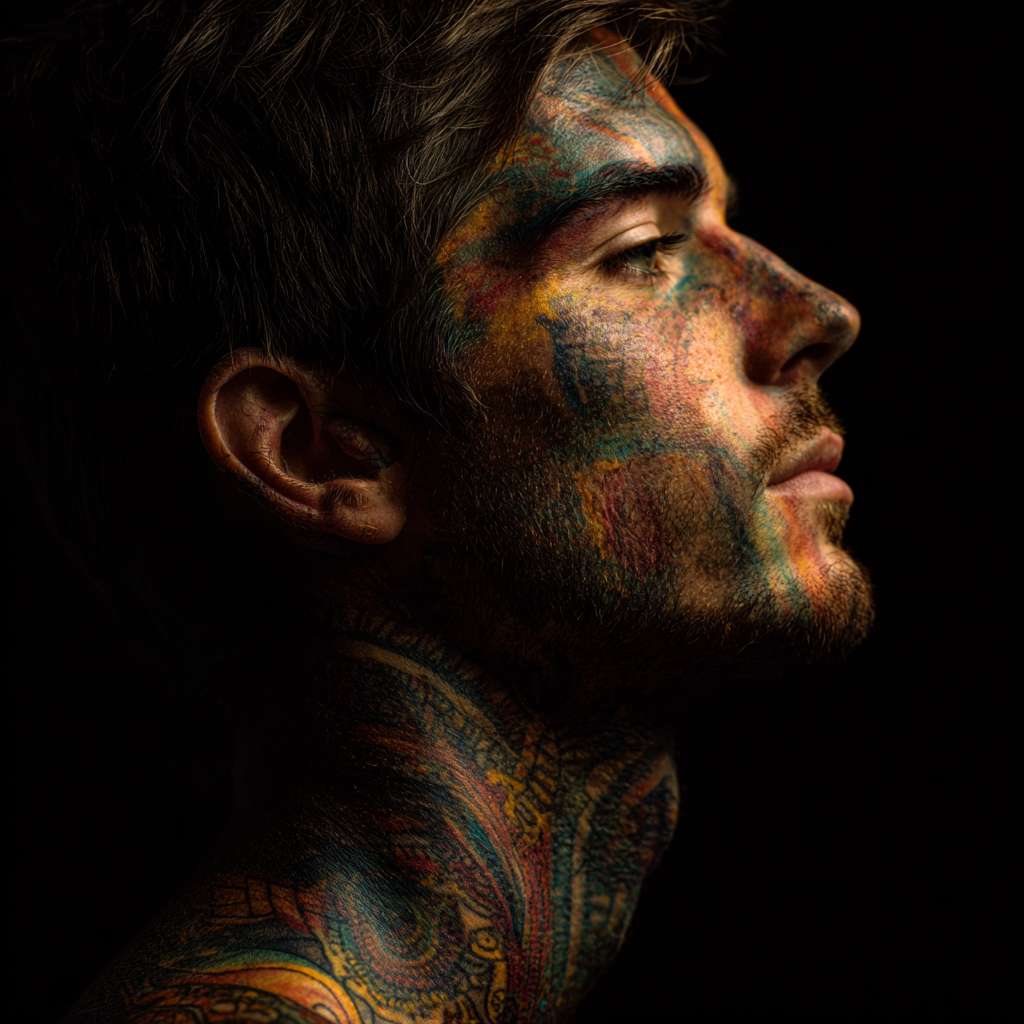 生成一个帅哥的照片 --ar 1:1 --v 7 --stylize 100 --fast --no 水印